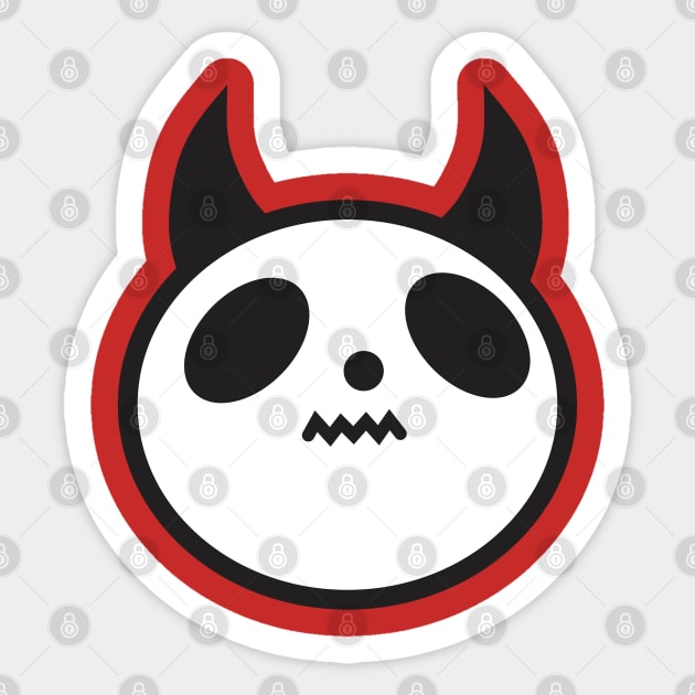 Angry Mad Panda Sticker by BIBLIOTEECA